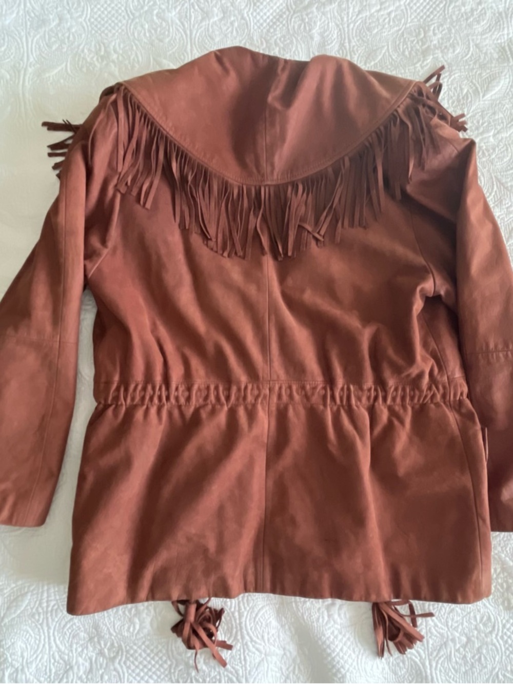 Pelle Cuir Women's Rust Fringe Leather Jacket - Picture 2 of 16